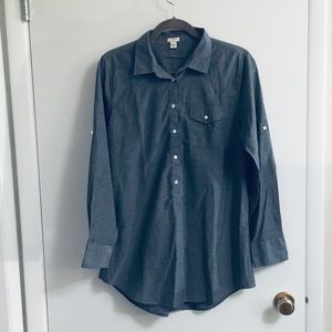 J. Crew Chambray Popover Tunic